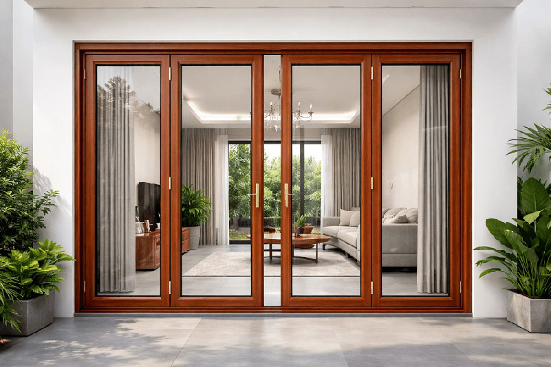 Cửa nhôm kính giúp tận dụng tối đa nguồn sáng tự nhiên.