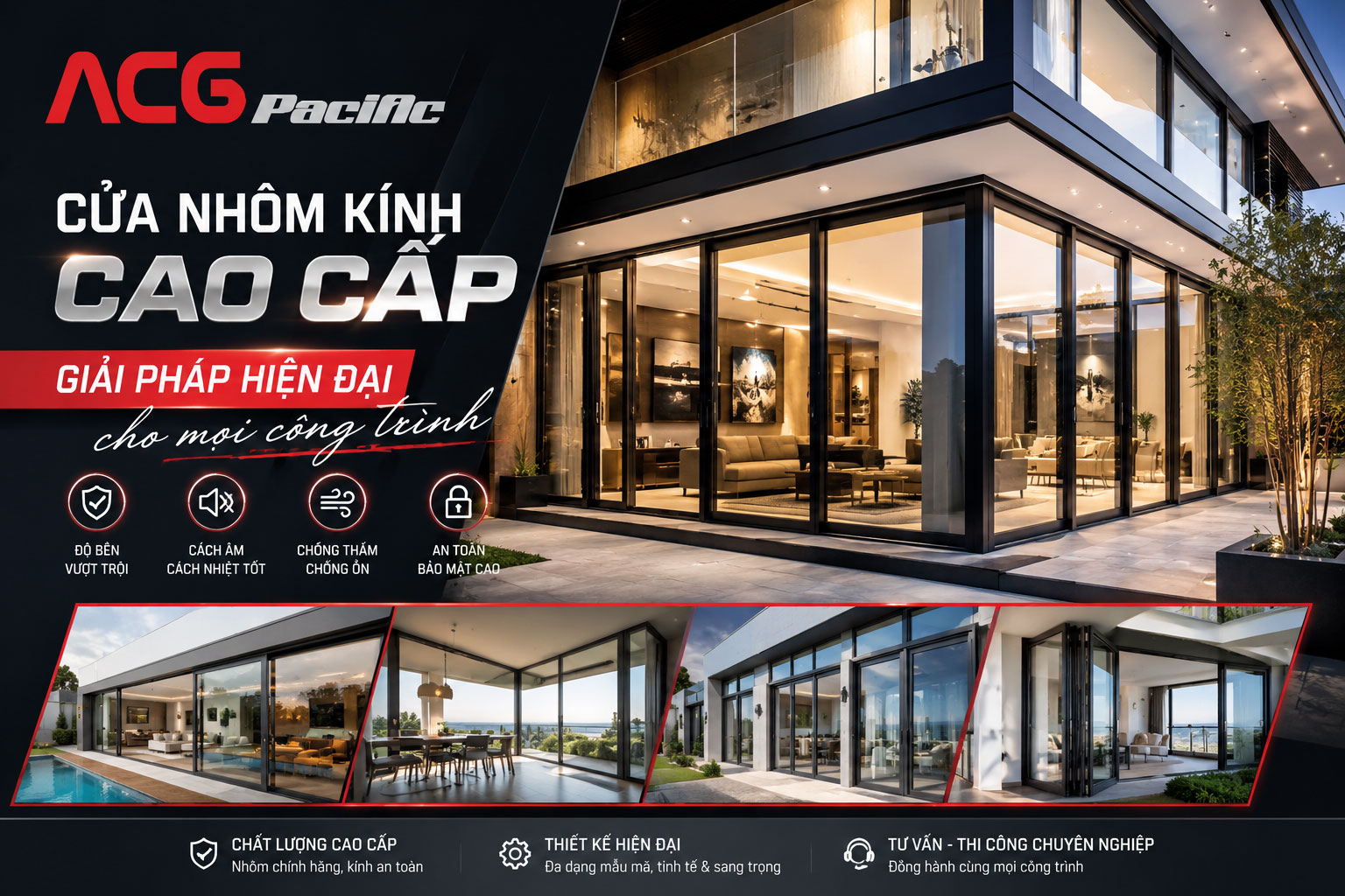Cửa nhôm kính cao cấp: Giải pháp hiện đại cho mọi công trình.