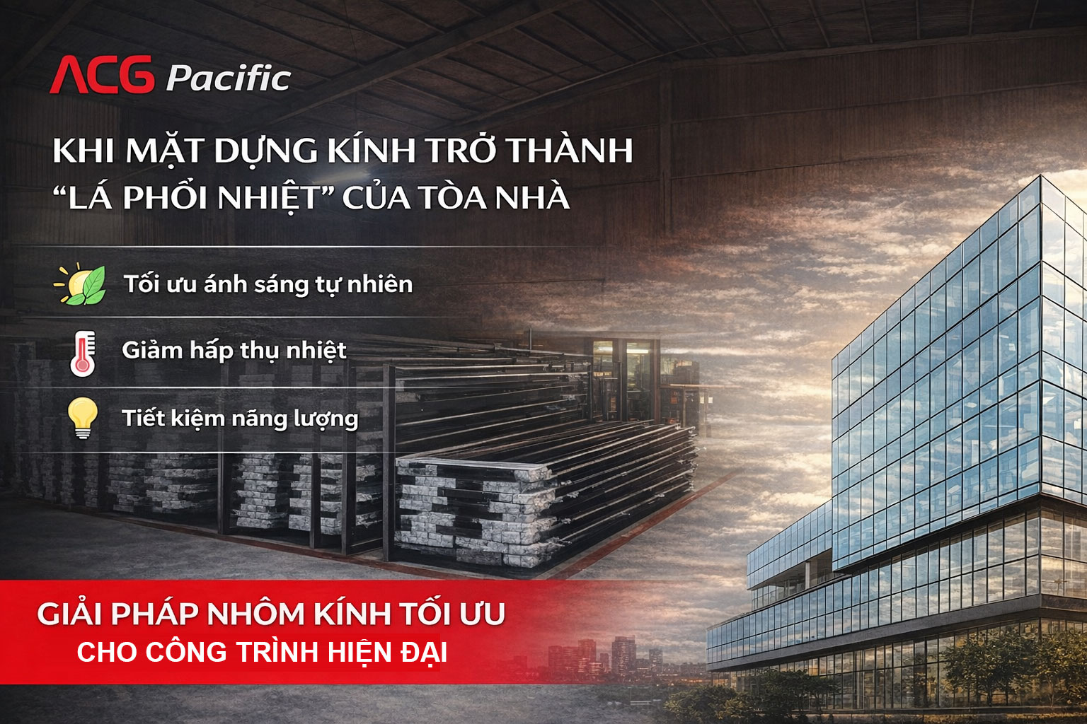 Vì Sao Mặt Dựng Kính Được Gọi Là “Lá Phổi Nhiệt” Của Tòa Nhà?