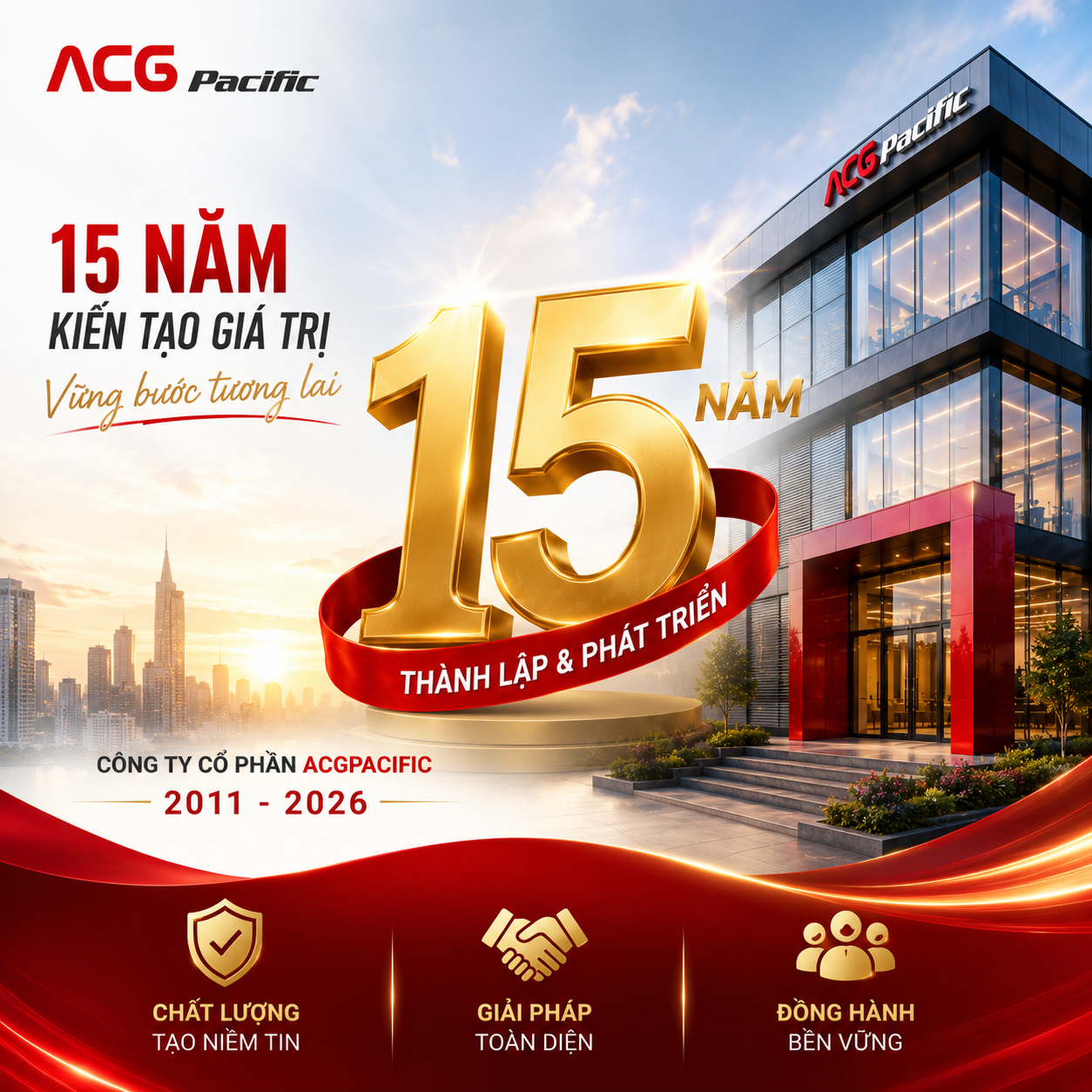 Chúc mừng 15 năm thành lập Acg Pacific | Hành trình phát triển bền vững và vươn xa.