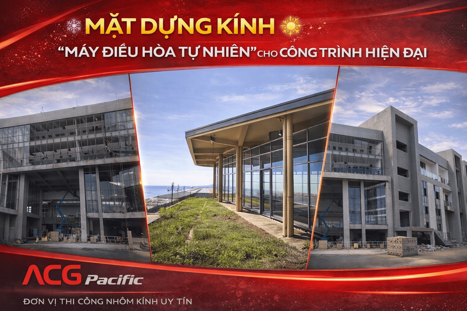 Mặt dựng kính: Khi công trình trở thành “bộ máy điều hòa thụ động”