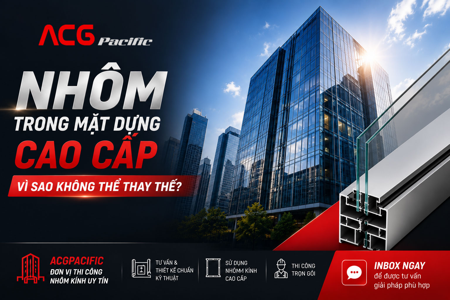 Nhôm trong hệ mặt dựng cao cấp: Vì sao không thể thay thế bằng vật liệu khác?