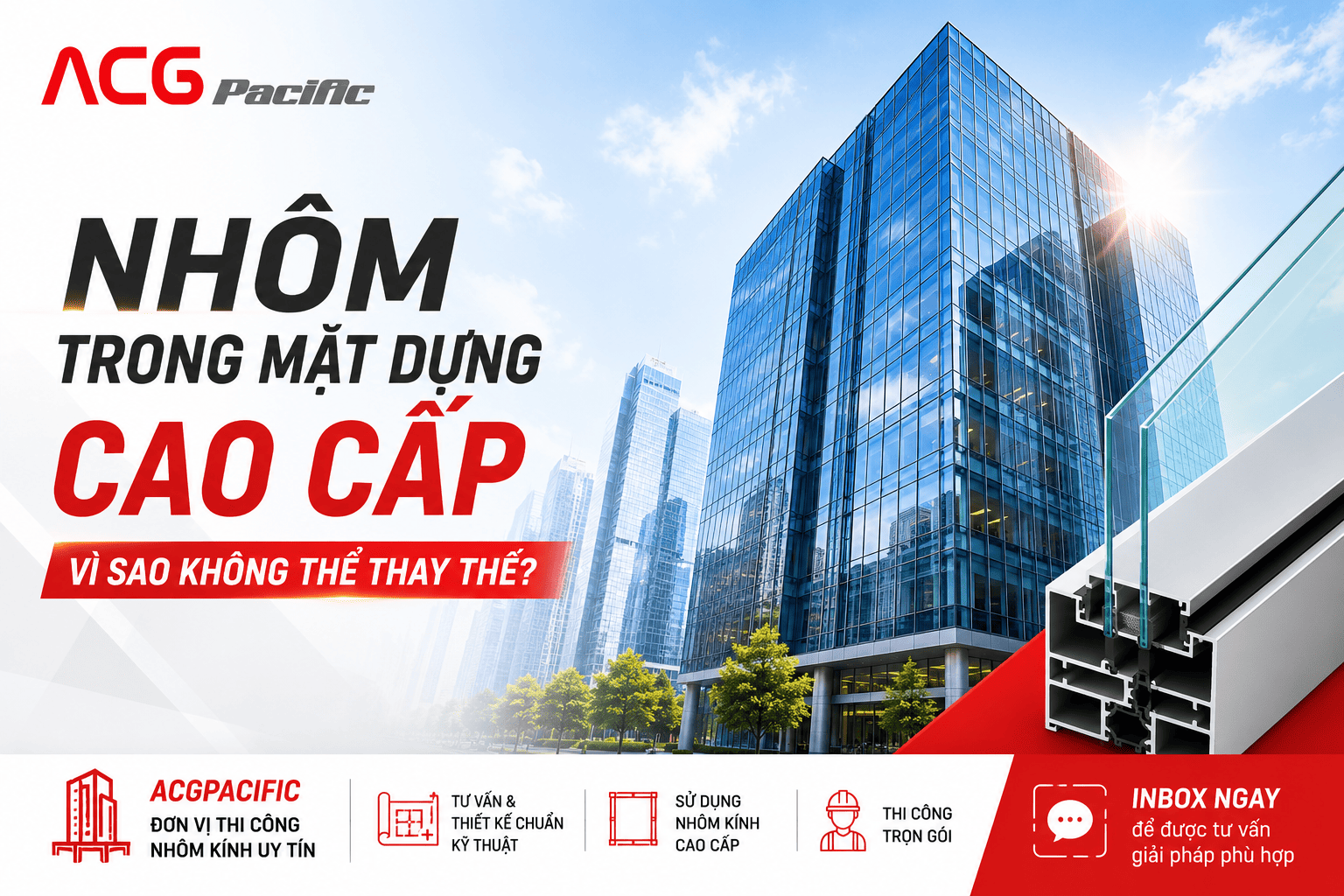 Nhôm trong hệ mặt dựng cao cấp: Vì sao không thể thay thế bằng vật liệu khác?
