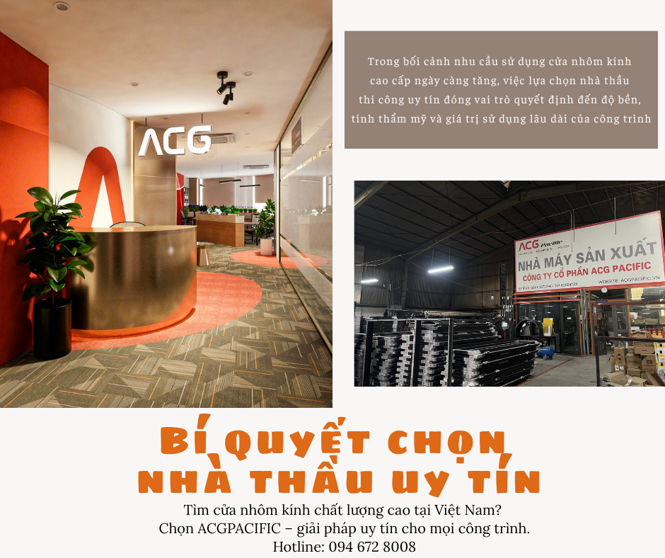 Bí quyết chọn nhà thầu thi công cửa nhôm kính uy tín