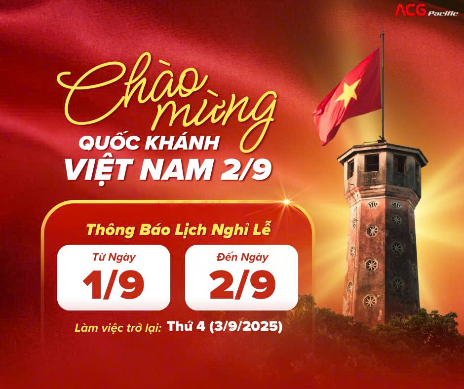THÔNG BÁO NGHỈ LỄ QUỐC KHÁNH 2/9