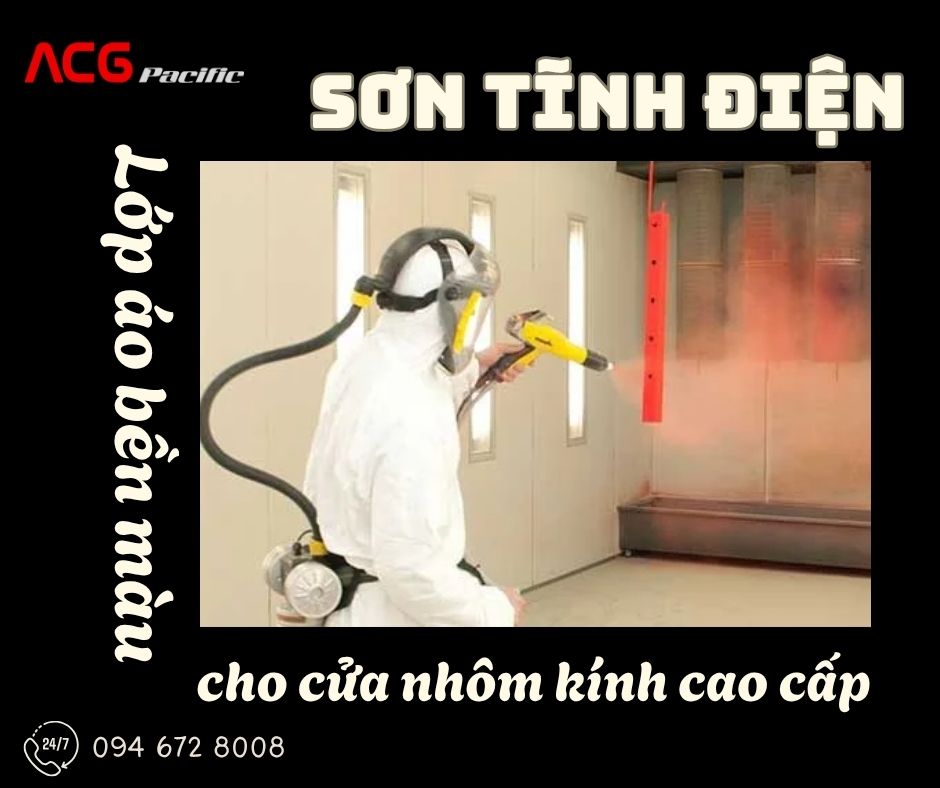 Công nghệ sơn tĩnh điện và ảnh hưởng đến độ bền màu của cửa nhôm